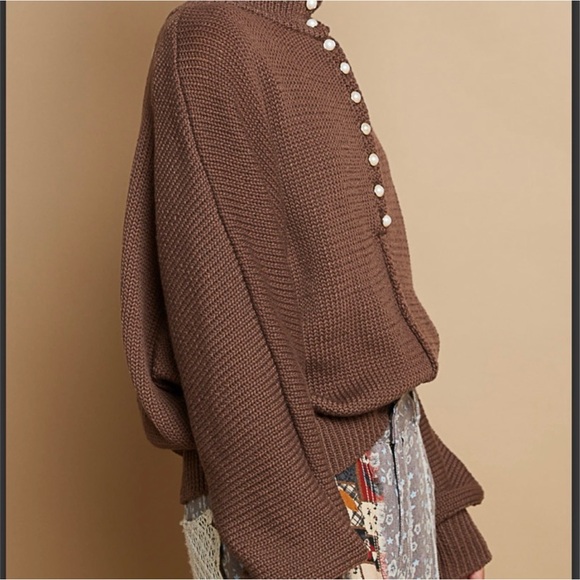 🤎 POL button down mock neck sweater 🤎 - Picture 4 of 4